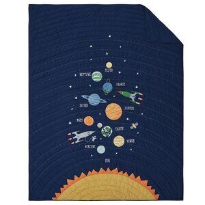 Pottery Barn Kids Solar System Quilt + 2 Shams (Full/Queen)